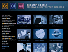 Tablet Screenshot of chriscolecreative.com